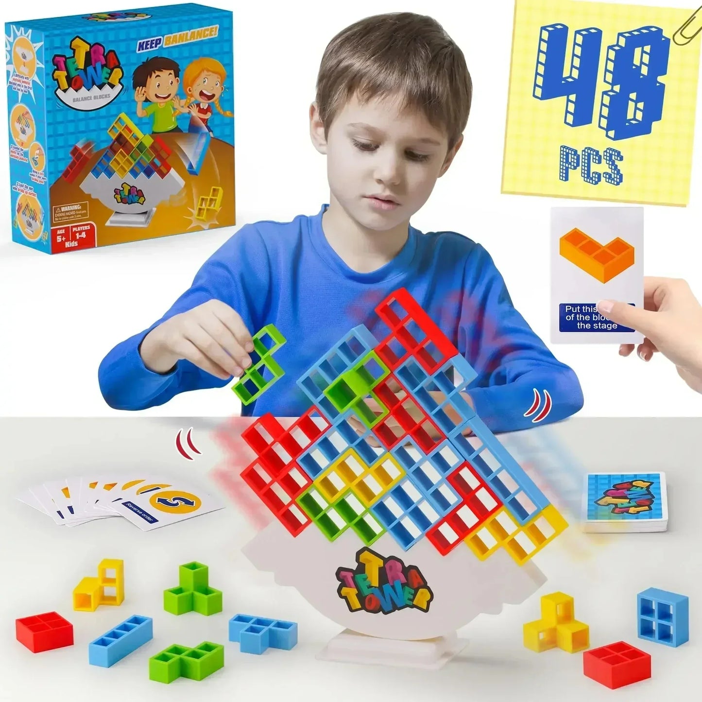 Tetra Tower Balance Stacking Game – Fun Party & Family Challenge