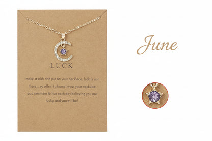 Birthstone Necklace Pendant