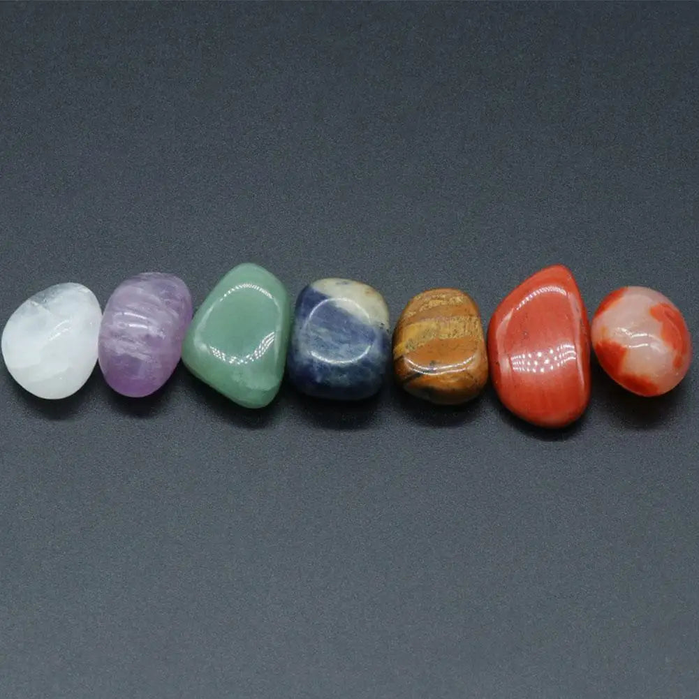 Natural 7 Chakra Crystal Healing Necklace Set