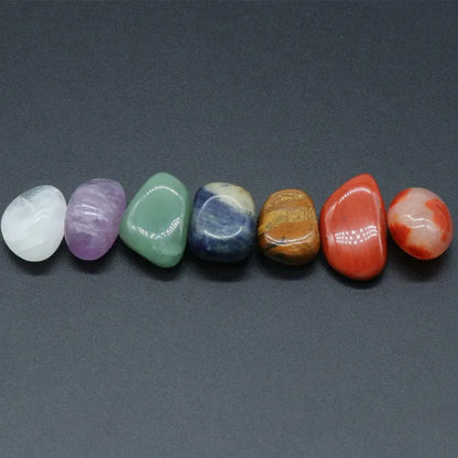 Natural 7 Chakra Crystal Healing Necklace Set