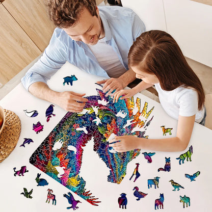 Wooden Dragon Jigsaw Puzzle