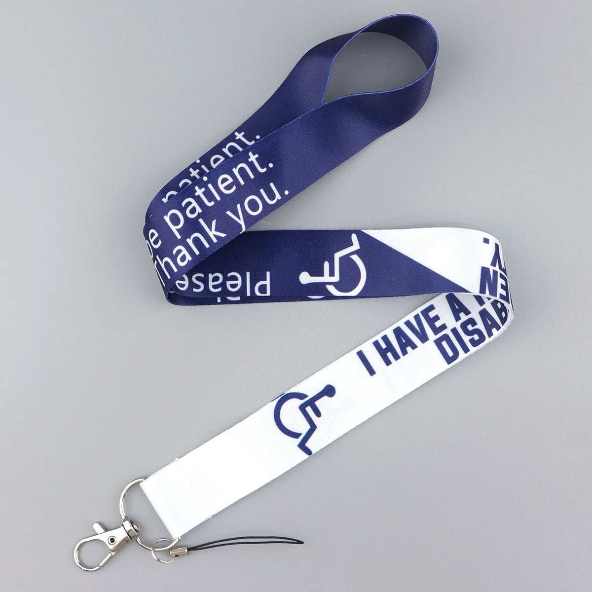 Disability Awareness Lanyard with ID Card Holder – Inspirational Neck Strap for Keys, Phone, and Badges