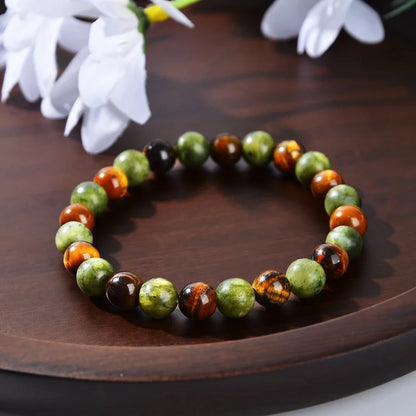 Natural Stone Beaded Bracelet – Self-Love, Depression Healing & New Beginnings Spiritual Jewelry for Men & Women