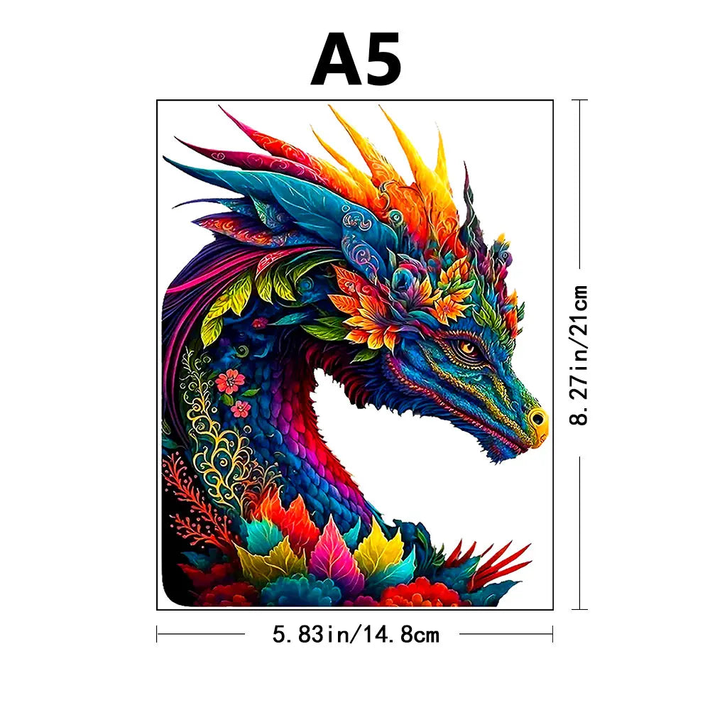 Wooden Dragon Jigsaw Puzzle