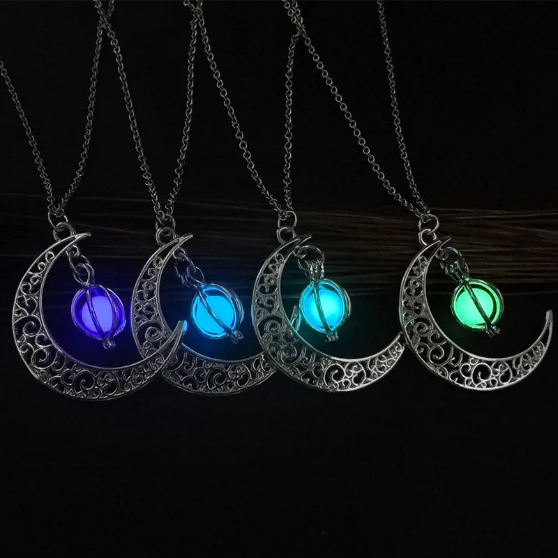 Glow‑in‑the‑Dark Moon Pendant