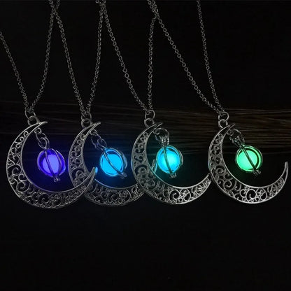 Glow‑in‑the‑Dark Moon Pendant