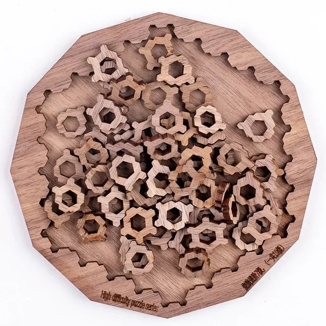 Impossible Wooden Jigsaw Puzzle – 3D Brain‑Teaser Puzzle for 13 to 113 years