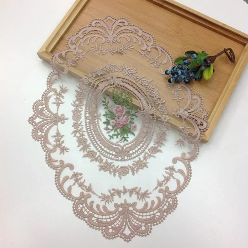 Elegant Round Lace Tablecloth