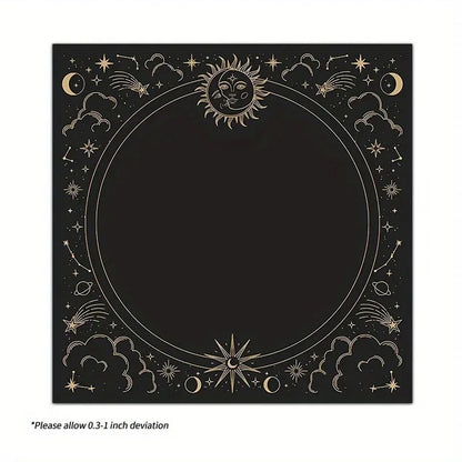 Sun Moon Tarot Tablecloth Geometric Stars
