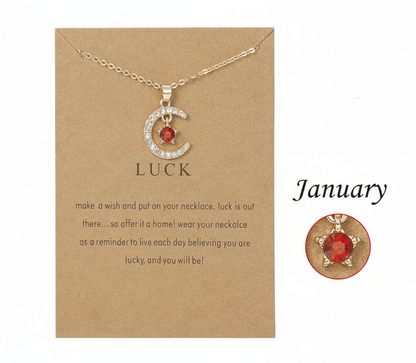 Birthstone Necklace Pendant