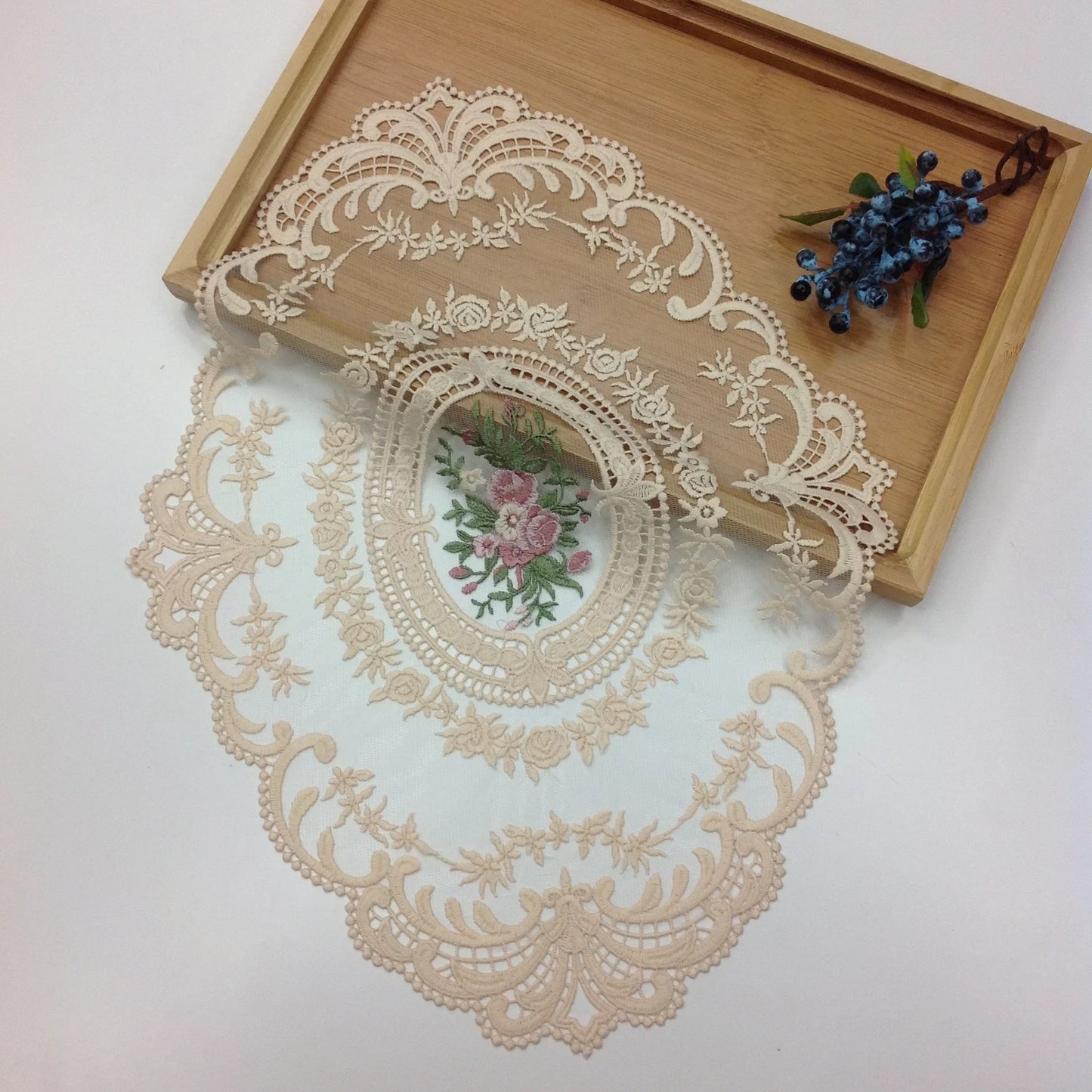 Elegant Round Lace Tablecloth