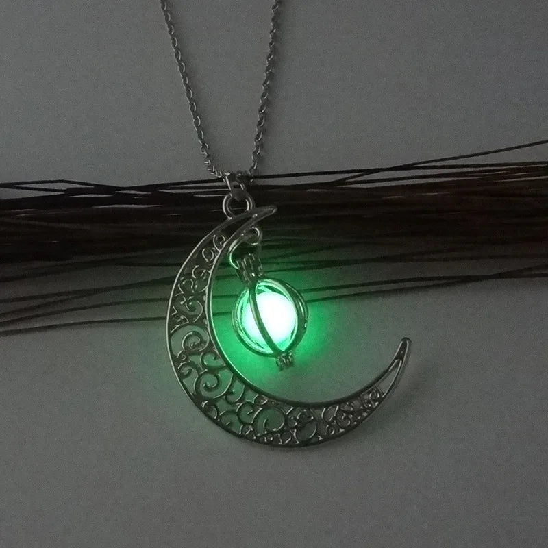 Glow‑in‑the‑Dark Moon Pendant