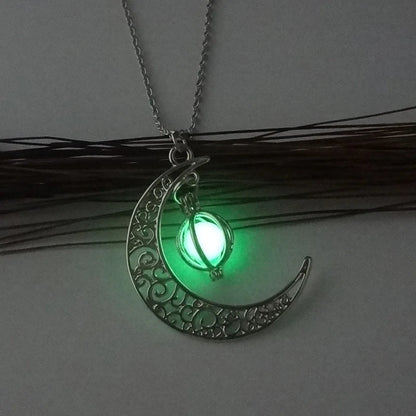 Glow‑in‑the‑Dark Moon Pendant