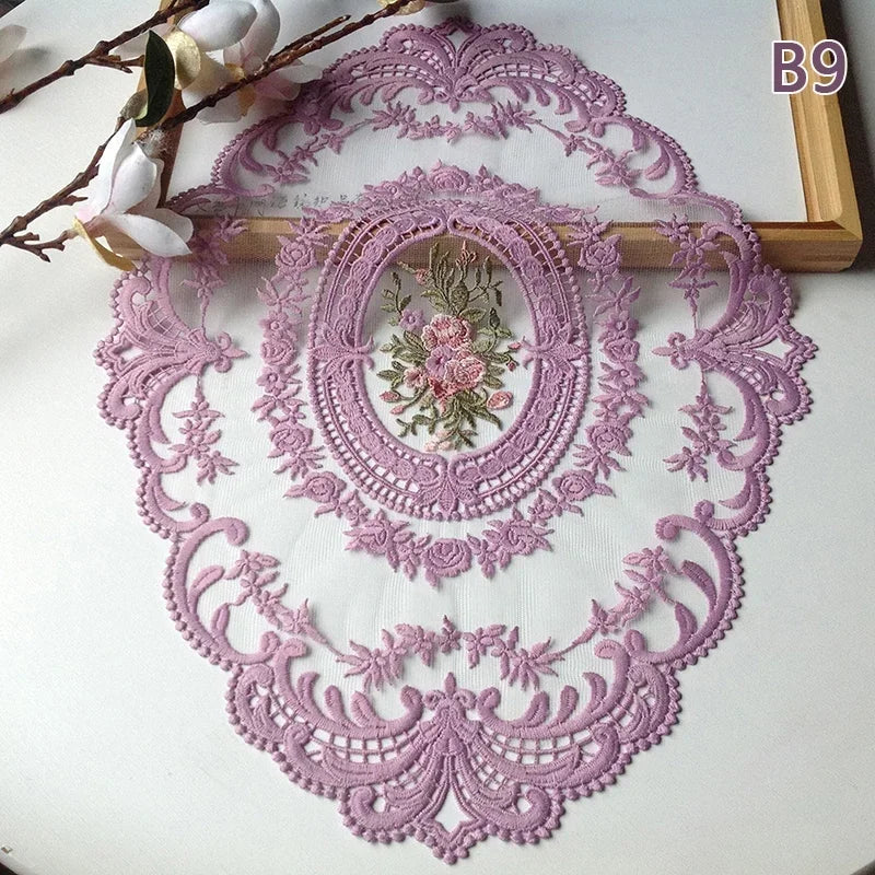 Elegant Round Lace Tablecloth