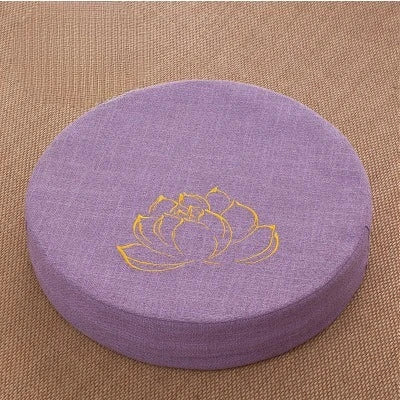 40cm Round Lotus Meditation Cushion Linen Yoga Floor Pillow Backrest Tatami Seat