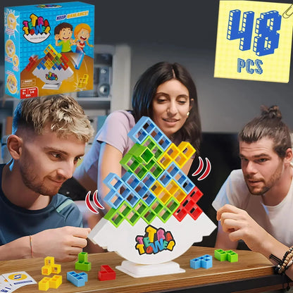 Tetra Tower Balance Stacking Game – Fun Party & Family Challenge