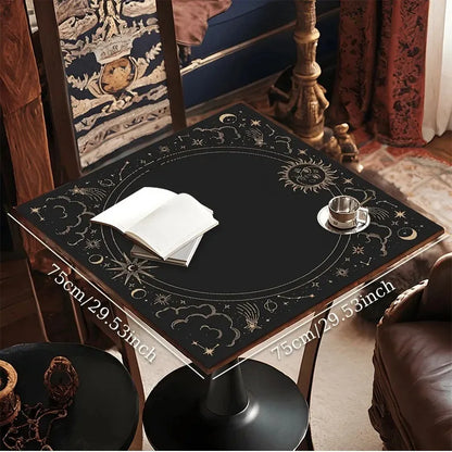 Sun Moon Tarot Tablecloth Geometric Stars
