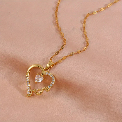 Mother Love Letter Pendant Necklace for Women Emotional Mom Gift for Mother’s Day and Anniversary