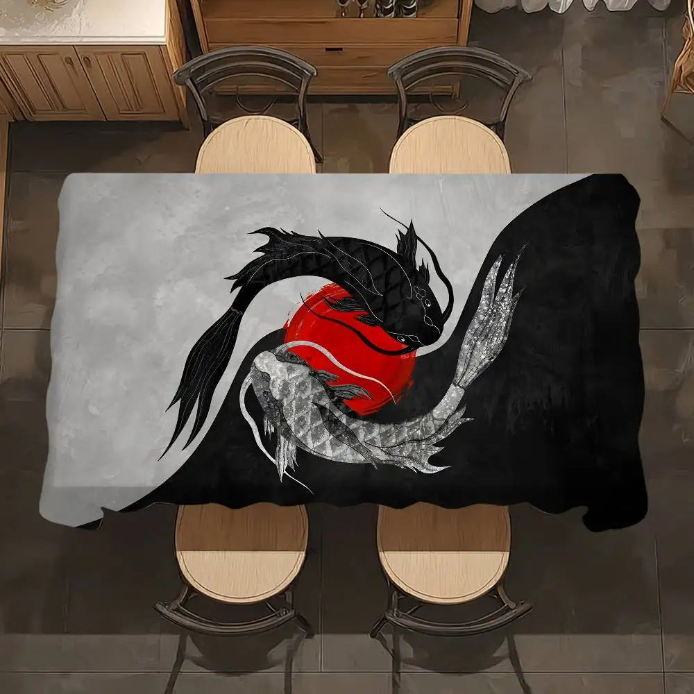 Japanese Koi Tablecloth