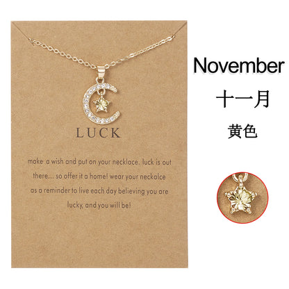Birthstone Necklace Pendant