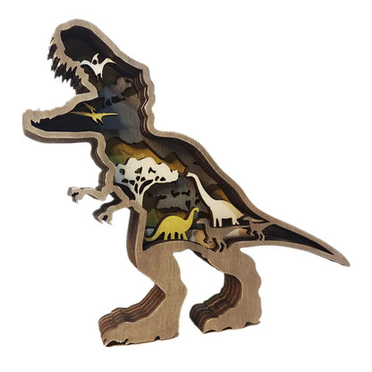 Wolf Totem Wooden Hollow Ornament