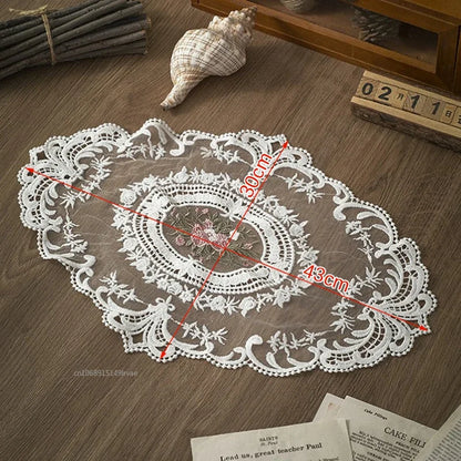 Elegant Round Lace Tablecloth