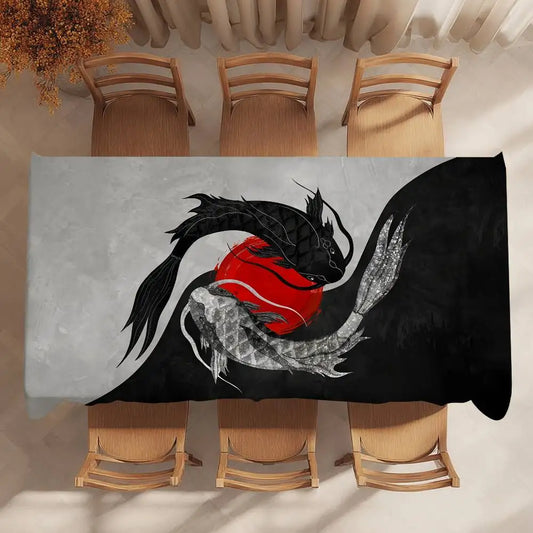 Japanese Koi Tablecloth