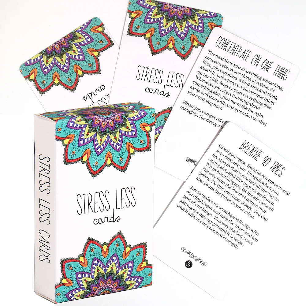 Stress Less Mindfulness Cards 50 Meditation Prompts for Calm and Clarity