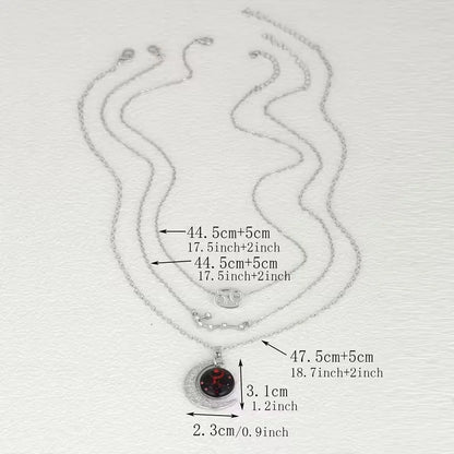 Zodiac Moon Glow Pendant Necklace Set