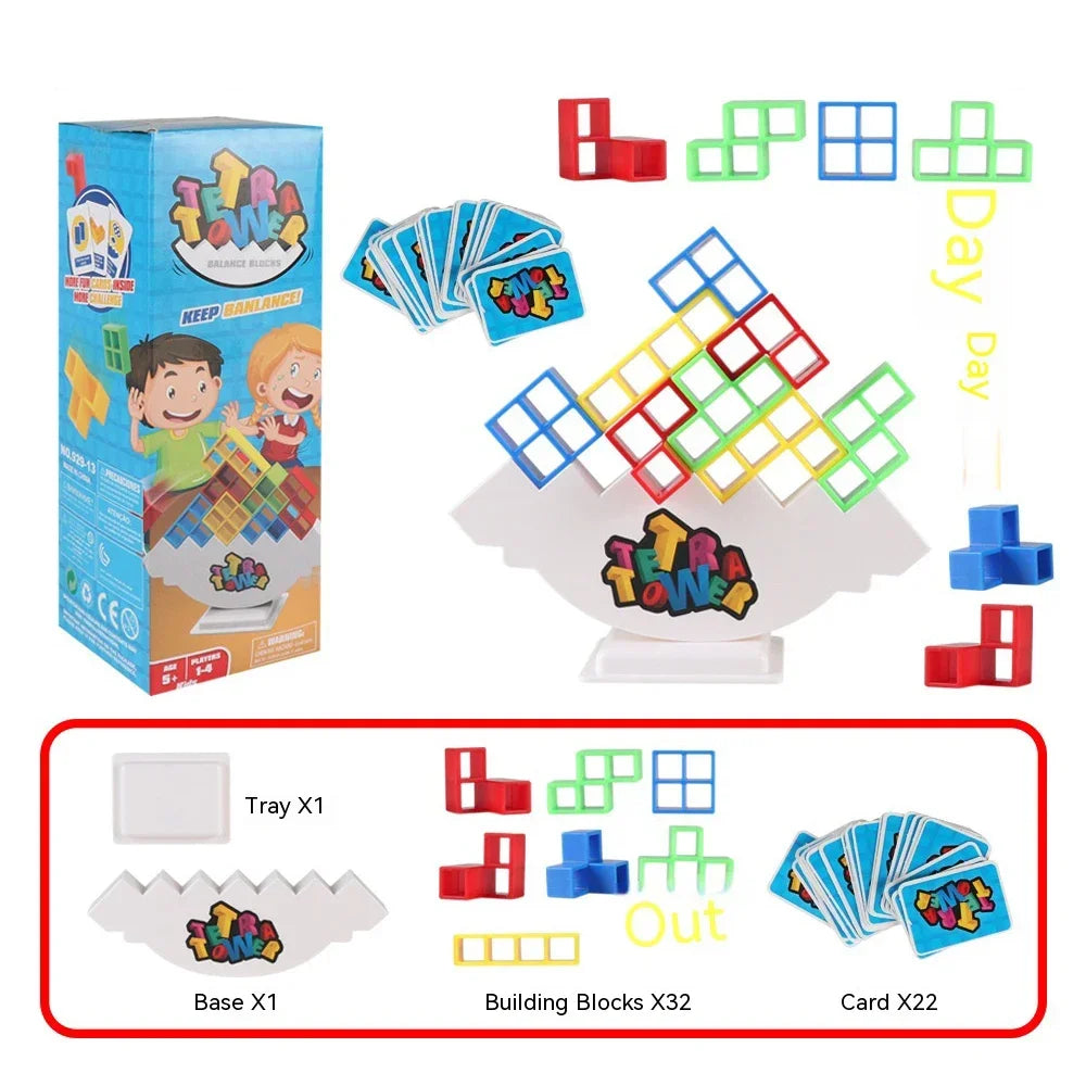 Tetra Tower Balance Stacking Game – Fun Party & Family Challenge