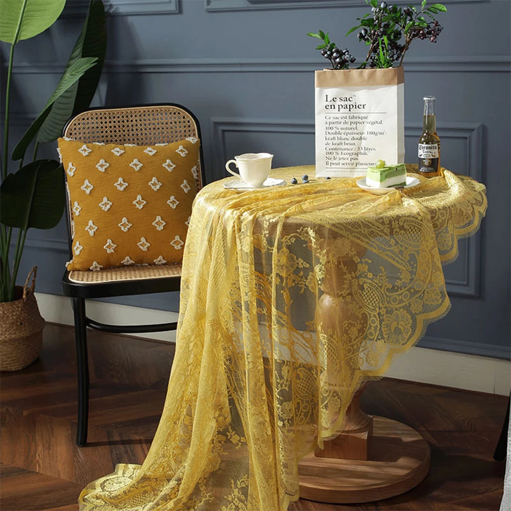 Solid Lace Table Cloth