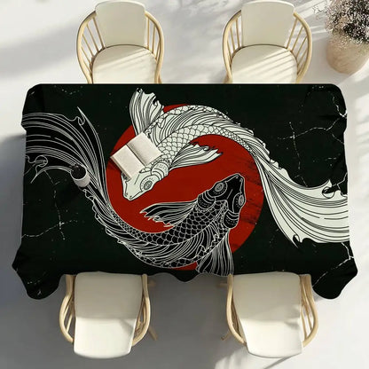 Japanese Koi Tablecloth