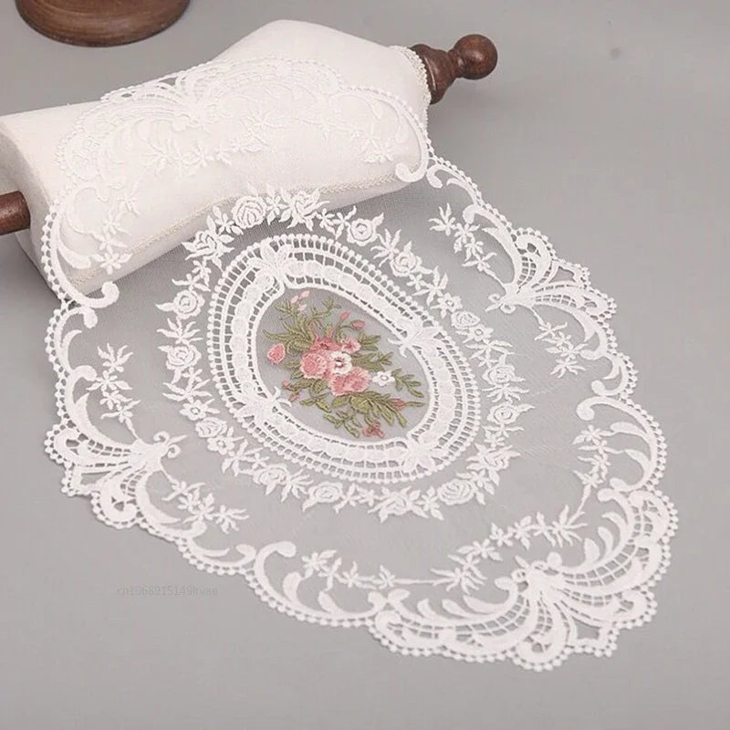 Elegant Round Lace Tablecloth