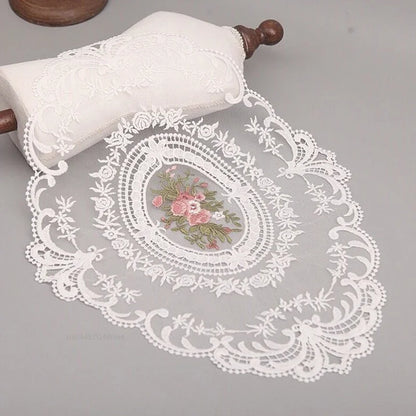 Elegant Round Lace Tablecloth