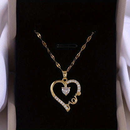 Mother Love Letter Pendant Necklace for Women Emotional Mom Gift for Mother’s Day and Anniversary