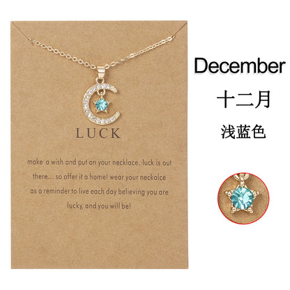 Birthstone Necklace Pendant
