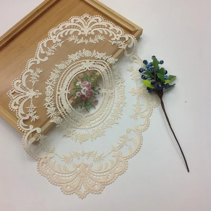 Elegant Round Lace Tablecloth
