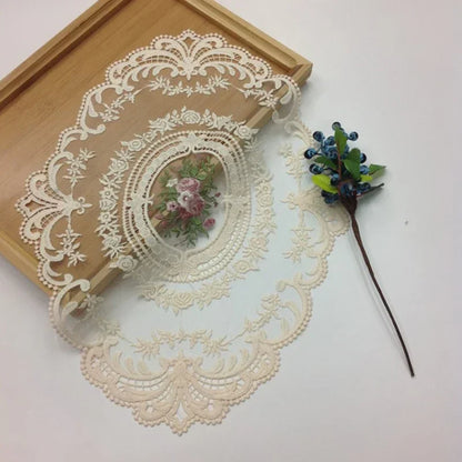 Elegant Round Lace Tablecloth