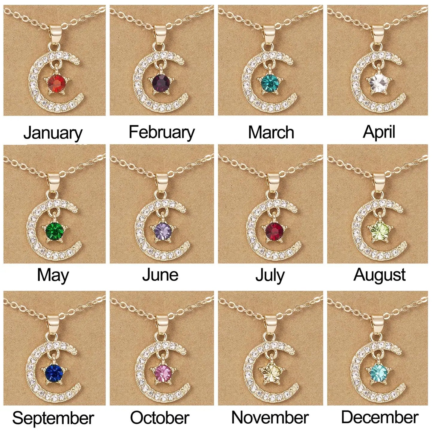 Birthstone Necklace Pendant