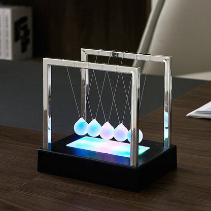 LED Newton's Cradle Balance Pendulum