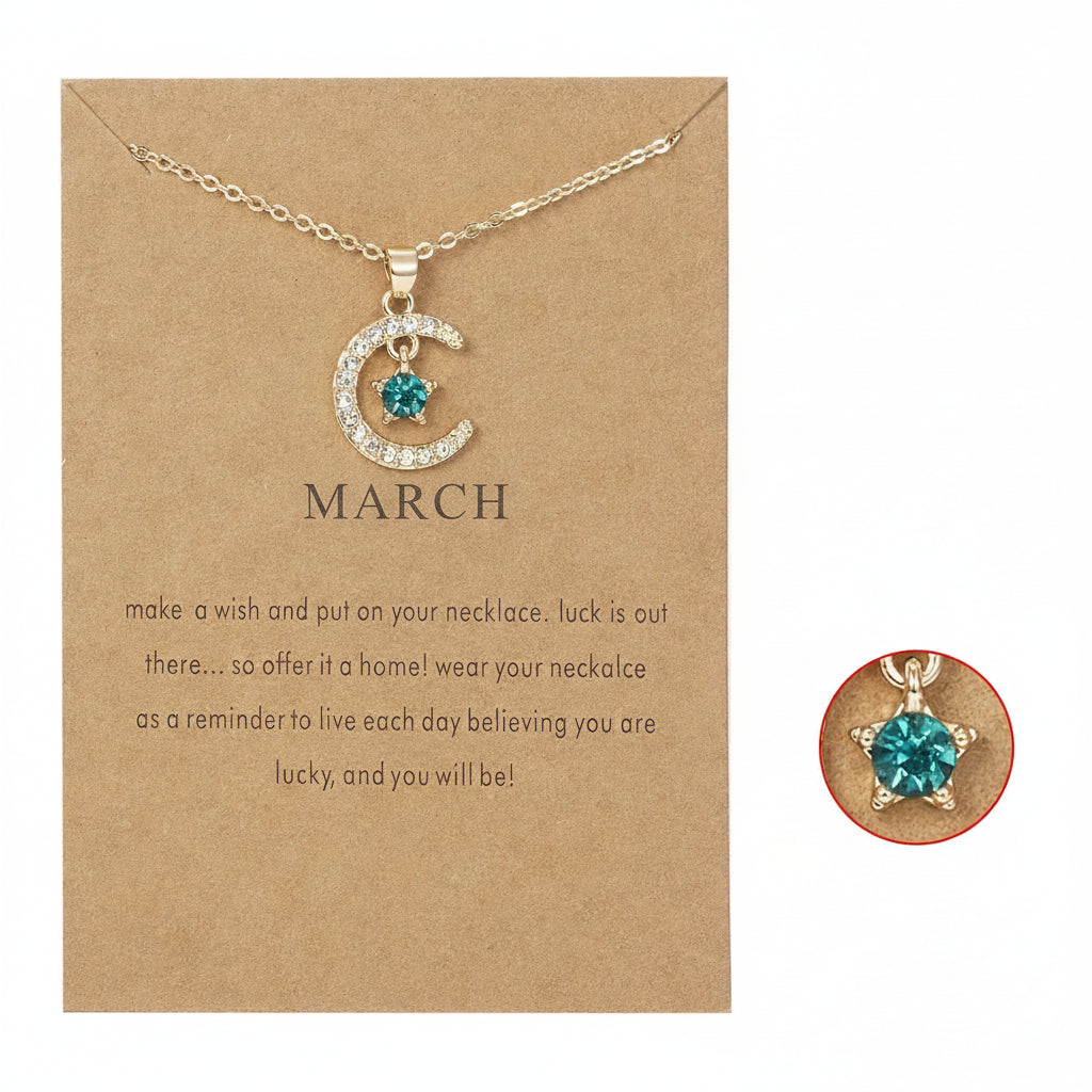 Birthstone Necklace Pendant