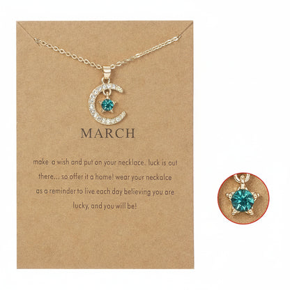 Birthstone Necklace Pendant