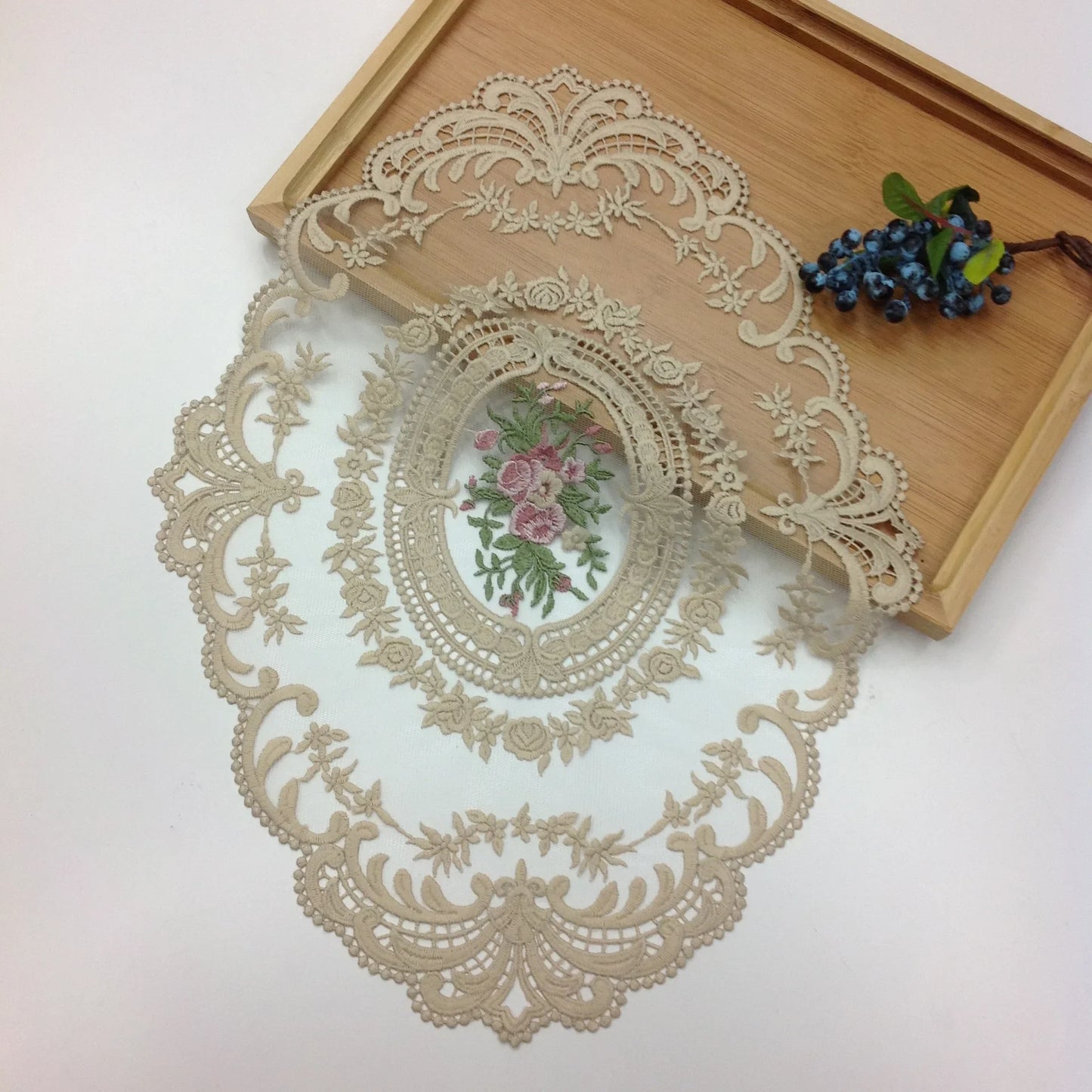 Elegant Round Lace Tablecloth