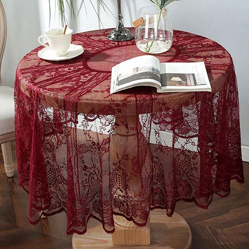 Solid Lace Table Cloth