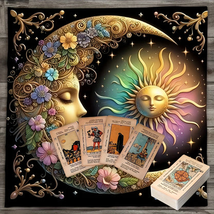 1pc Elegant Sun and Moon Mandala Table Cover