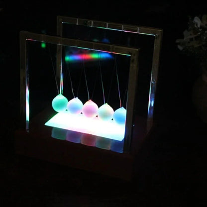 LED Newton's Cradle Balance Pendulum