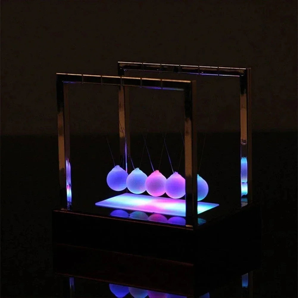 LED Newton's Cradle Balance Pendulum
