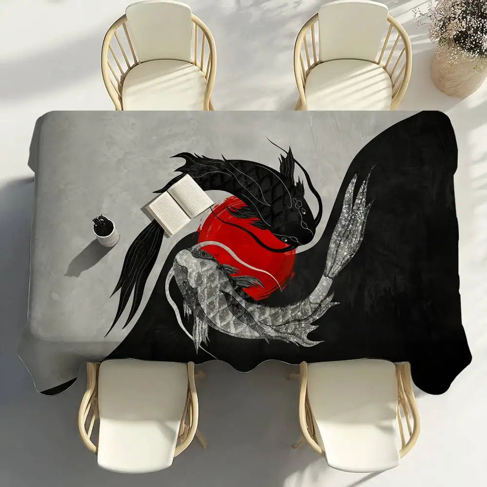 Japanese Koi Tablecloth