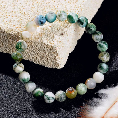 Natural Stone Beaded Bracelet – Self-Love, Depression Healing & New Beginnings Spiritual Jewelry for Men & Women