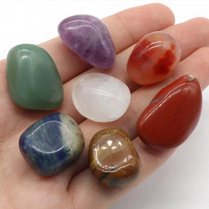 Natural 7 Chakra Crystal Healing Necklace Set